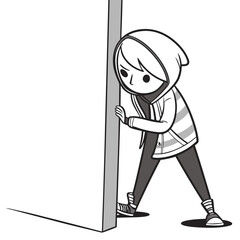 hiding vector image ,white background