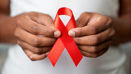 Public Health Ministry Raising awareness for public health, ministry promotes red ribbon symbolizing support for HIV/AIDS