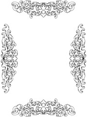 set of decorative elements