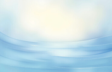 Ethereal blue and white background with soft brush strokes