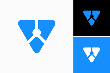 V Technology Vector Logo Premium 