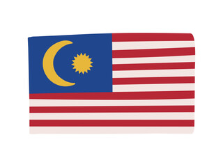 マレーシアの国旗イラスト素材