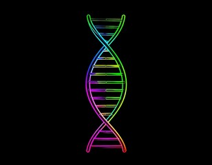 Colorful DNA double helix (1)