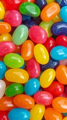 Colorful Jelly Beans Close Up