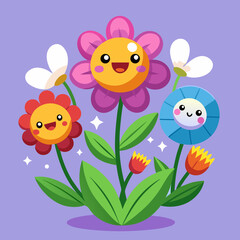 flowers and butterflies