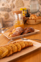 breakfast ready to be serve or pick up from the table