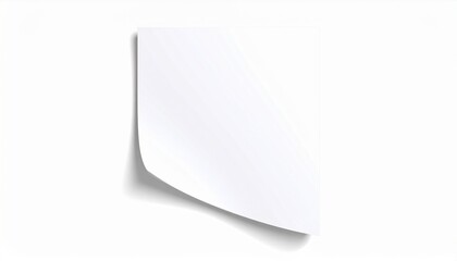 White Paper Sheet Mockup with Soft Shadow