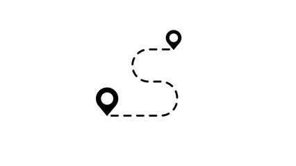  GPS location pointer. GPS location signal point and location tracking mark icon