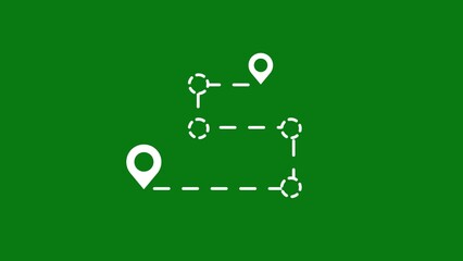  GPS location pointer. GPS location signal point and location tracking mark icon