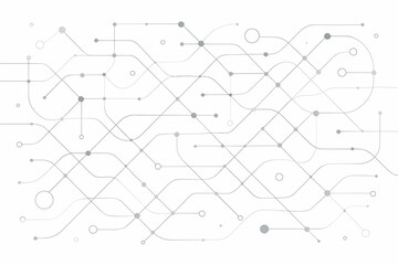 Abstract Network Connections: A complex network of interconnected nodes and lines creates a visually engaging abstract design, representing connectivity, communication.
