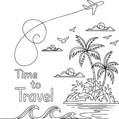 summer vacation vector illustration