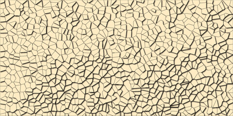 Geometric elevation effect in digital art style

