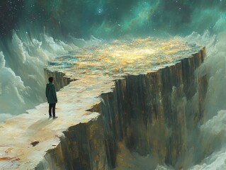 Journey to the Celestial Plateau: A Visionary Exploration of Limitless Potential and the Pursuit of Enlightenment in the Face of Cosmic Grandeur