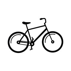 Obraz premium bike black and white icon