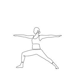 line art yoga
