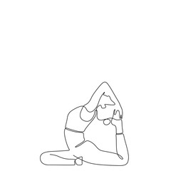 line art yoga