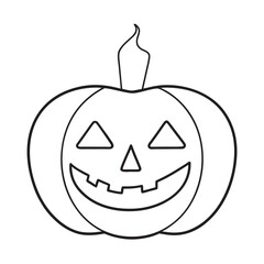 Pumpkin Lantern With Flickering Flame