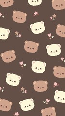seamless pattern with cookies and chocolate