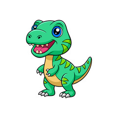 Fototapeta premium Cute Cartoon Dinosaur