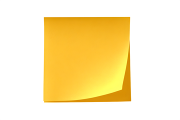 yellow sticky note transparent background