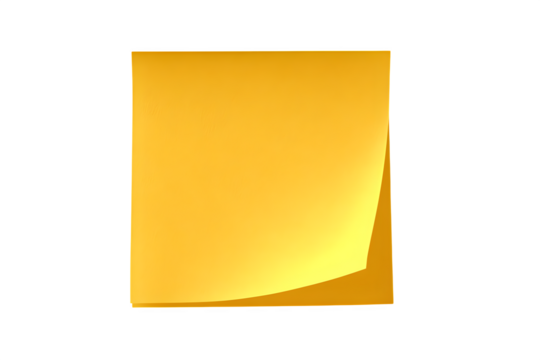 yellow sticky note transparent background