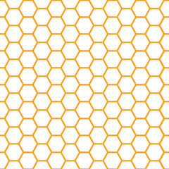 Seamless pattern as honeycomb structure of honey