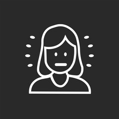Virtual Assistant Icon in black and white background – AI Customer Service Bot icon, Vector sign. Symbol, Abstract logo illustration. Vector graphics for Presentation and other