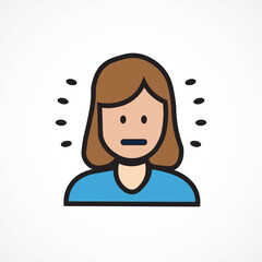 Virtual Assistant Icon – AI Customer Service Bot color icon, Vector sign. Symbol, Abstract logo illustration. Vector graphics for Presentation and other