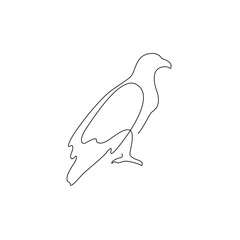 line art eagle
