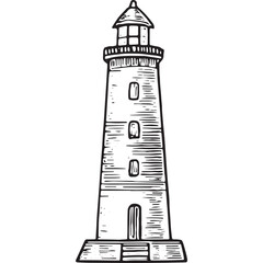 Vintage Lighthouse Illustration