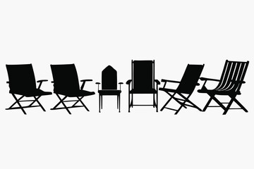 Two comfortable black office chairs in a row with a table on a white background, perfect for a business meeting room design