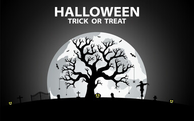 Halloween vector illustration background. for banners and posters.