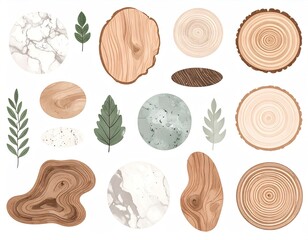 Abstract nature shapes