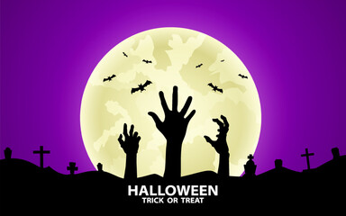 Happy halloween banner background. vector illustration.
