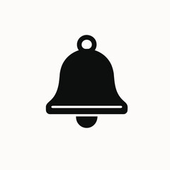 Notification Bell Icon: Simple, Clean Vector Graphic