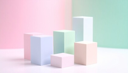 Obraz premium Multiple bar graphs stacked one on top of the other