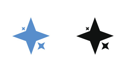 Obraz premium Artificial Intelligence Generated Sparkling Star Icon Vector Illustration