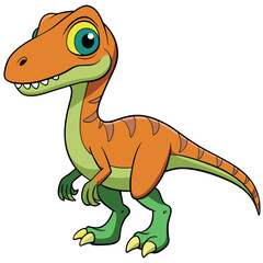 Dinosaur Velociraptor Carnivore Cartoon