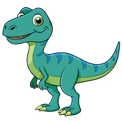 Allosaurus Dinosaur Carnivore Cartoon