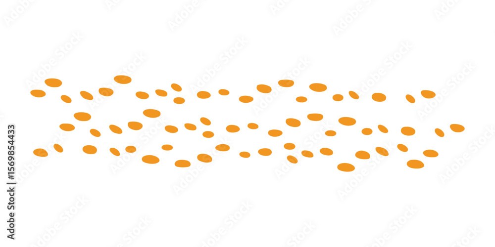 Poster scattered amber dots a playful array of circular shapes for modern backgrounds