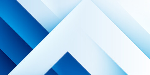 abstract blue and white geometric layered background with diagonal shadow effect