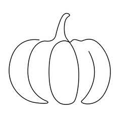 one line pumpkin