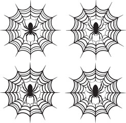 Spider silhouette vector image