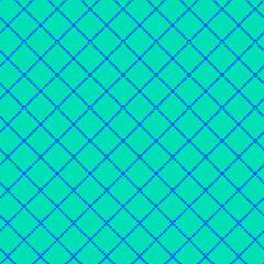Seamless repeating pattern with diamonds or rhombus made of hand drawn dotss for surface design and other design projects
