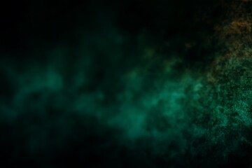 Abstract teal and orange smoke swirling in darkness with textured overlay