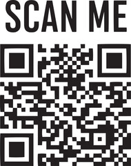 "Scan Me" QR Code for Marketing and Website Links