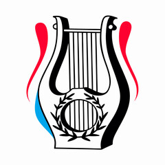 Lyre Illustration: Classical Greek Musical Instrument