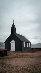 Búðakirkja Black Church
he black wooden church of Búðakirkja sits quietly under a moody sky on...