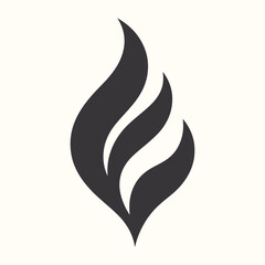 Obraz premium Abstract black and white animal logo vector illustration featuring a cat and horse silhouette design