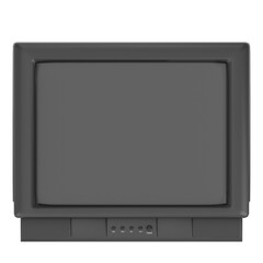 3D rendering illustration of a CRT TV